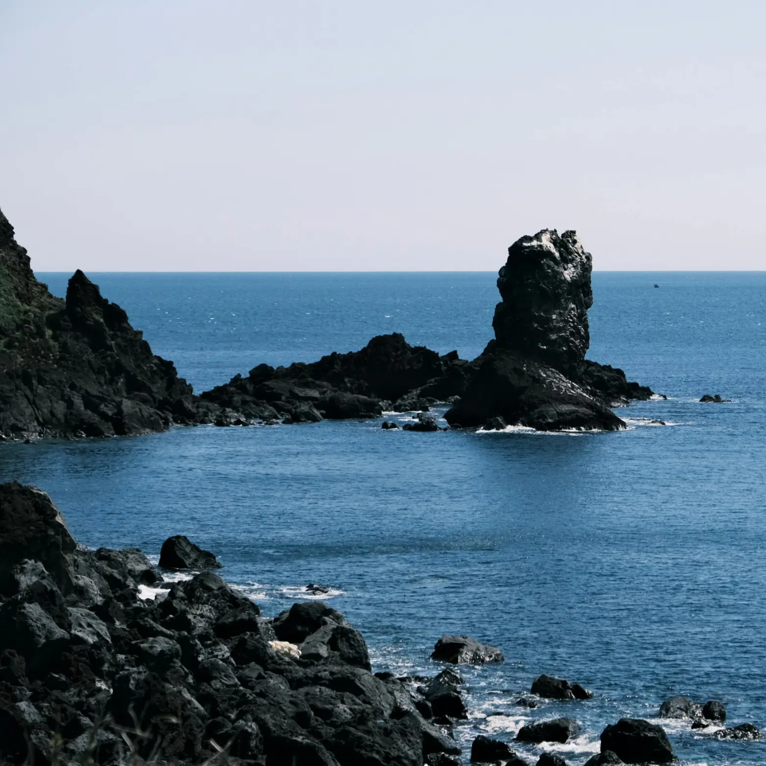 Scenic rock island formation near Kodi beach